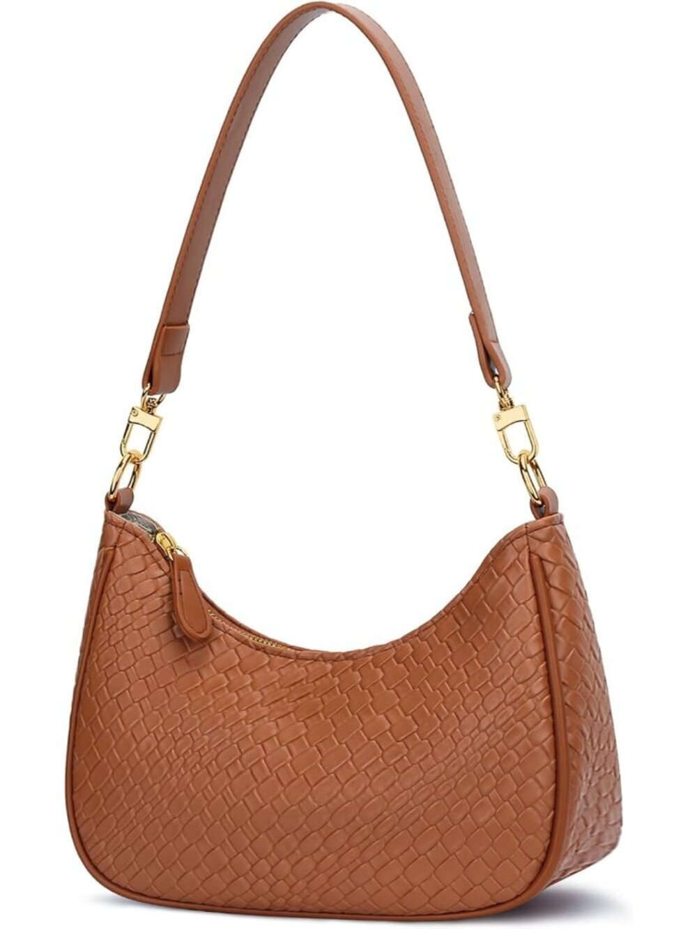 Women B-brown Hobo Bag Cute Retro Clutch Underarm Shoulder Purse
